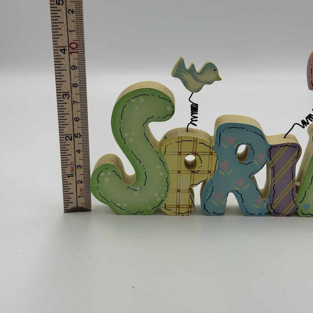 Spring‎ Wood Sign Pastel Colors - Picture 3 of 4